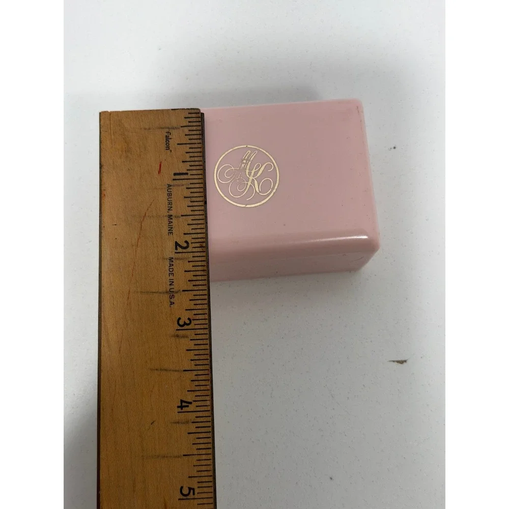 Vintage Mary Kay Pink Travel Soap Dish Case with Draining Tray Gold MK Monogram‎